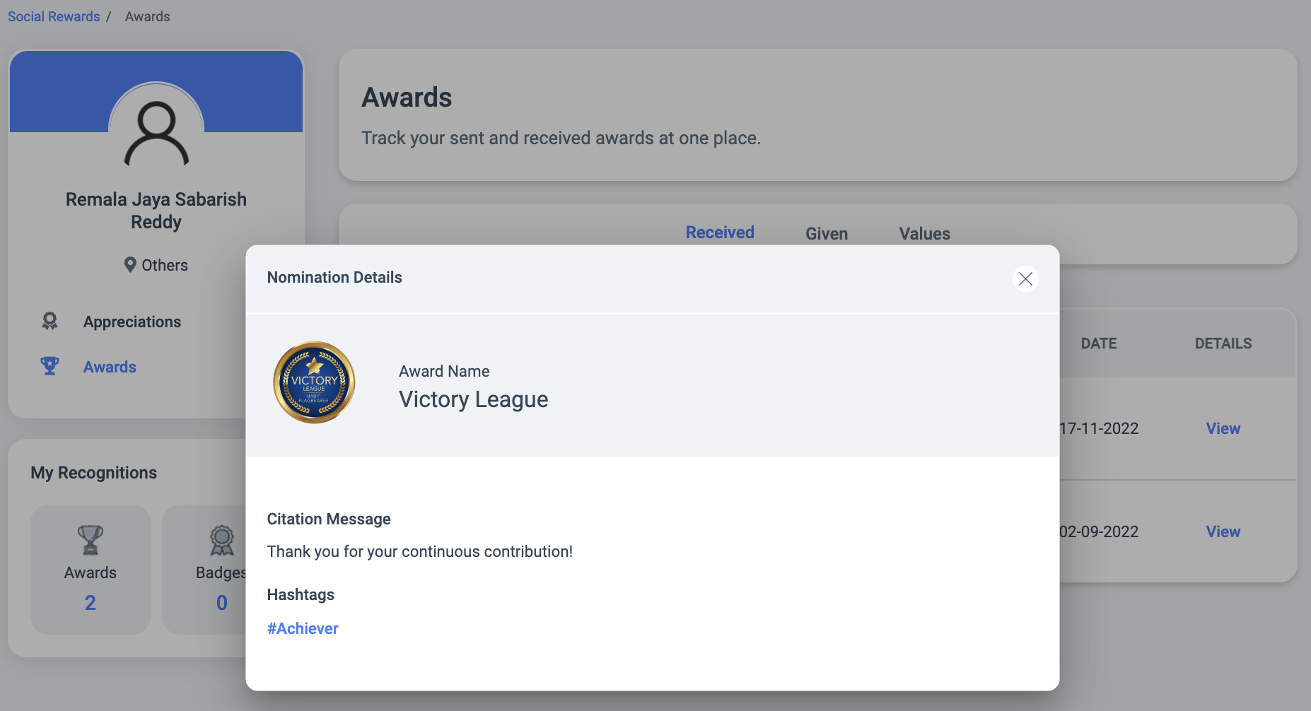 Wipro RnR1 - Victory League
